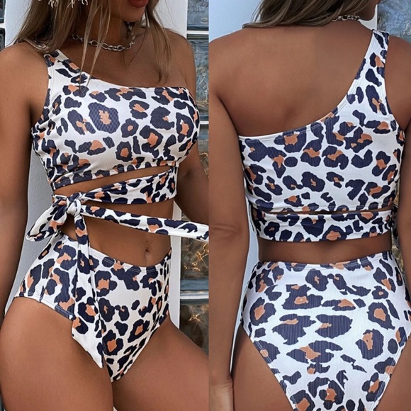 Other - Boho leopard print bikini swimsuit